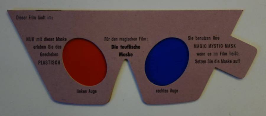 Die teuflische Maske originale 3D-Brille